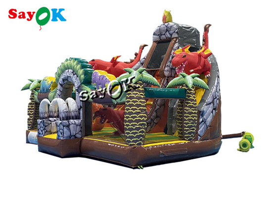Jurassic Themed Dinosaur Animals Inflatable Bounce Castle 1000D