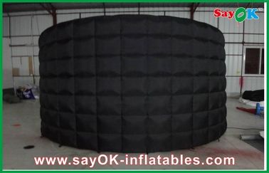Wedding Black Party Photos Inflatable Curved , Waterproof Inflatable Bubble Tent LED inflatable wall
