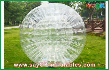 inflatable beach games Clear Durable Inflatable Zorb Ball For Entertainment 1.0mm PVC