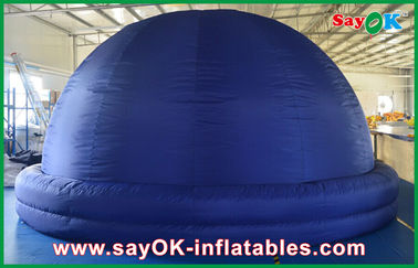 Blue Inflatable Planetarium Dome Projection Cloth For Teaching