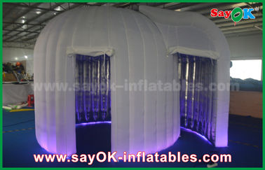 Advertising Booth Displays Wedding Led Spray Inflatable Booth For Sale , Two Years Warranty