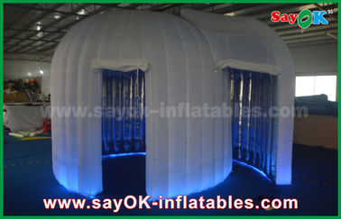 Advertising Booth Displays Wedding Led Spray Inflatable Booth For Sale , Two Years Warranty