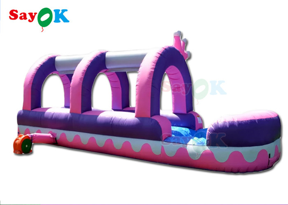 Commercial Inflatable Slide Bouncy Castle Rainbow Inflatable Water Slide PVC Water Slide For Sale