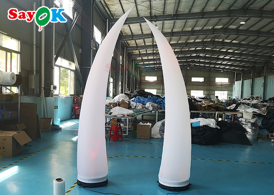 2.5m Multi Color Inflatable Led Ivory For Stage Entrance Decoration