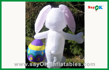 Inflatable Bunny Rabbits Outdoor Christmas Lovely Inflatable Rabbit For Advertisement 210D Oxford Cloth