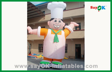 Custom Outdoor Moving Inflatable Chef Inflatable Cartoon Character Inflatable Advertising Man