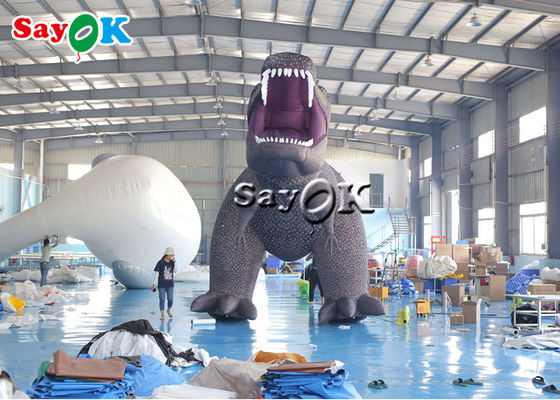 Advertising Inflatable 5m 16ft Giant Inflatable Dinosaur Model For Halloween Exhibition